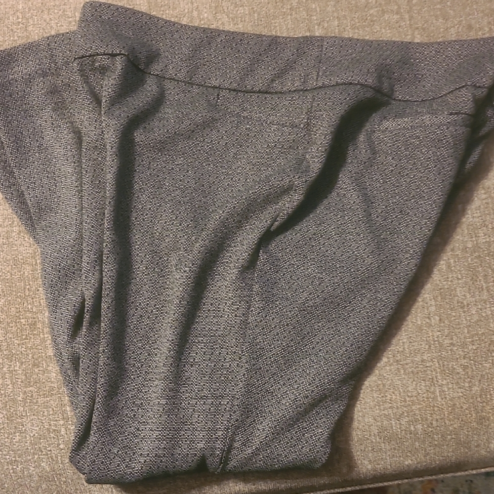 Gray Patterned Pants 7th Avenue Design New York Sz Xl Petite